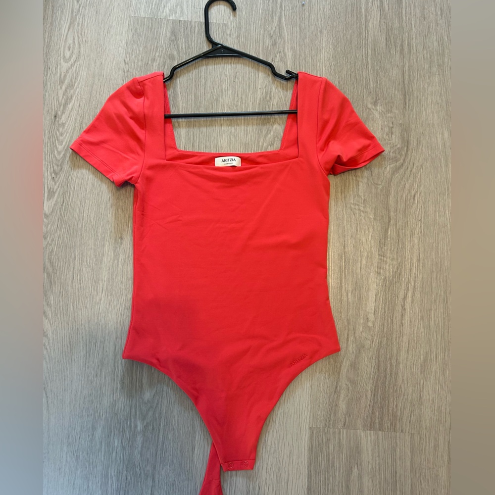 Aritzia Red Bodysuit